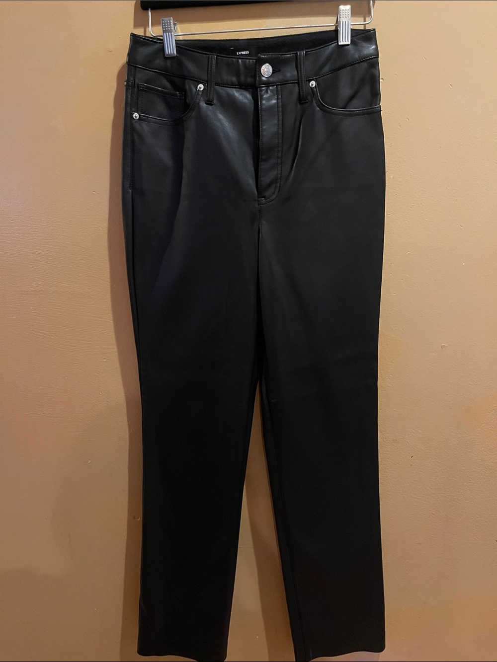 Express 90s Slim faux leather Pant